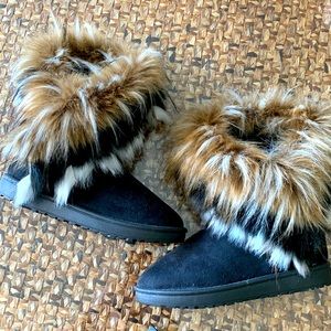 Ugg like faux fur boots